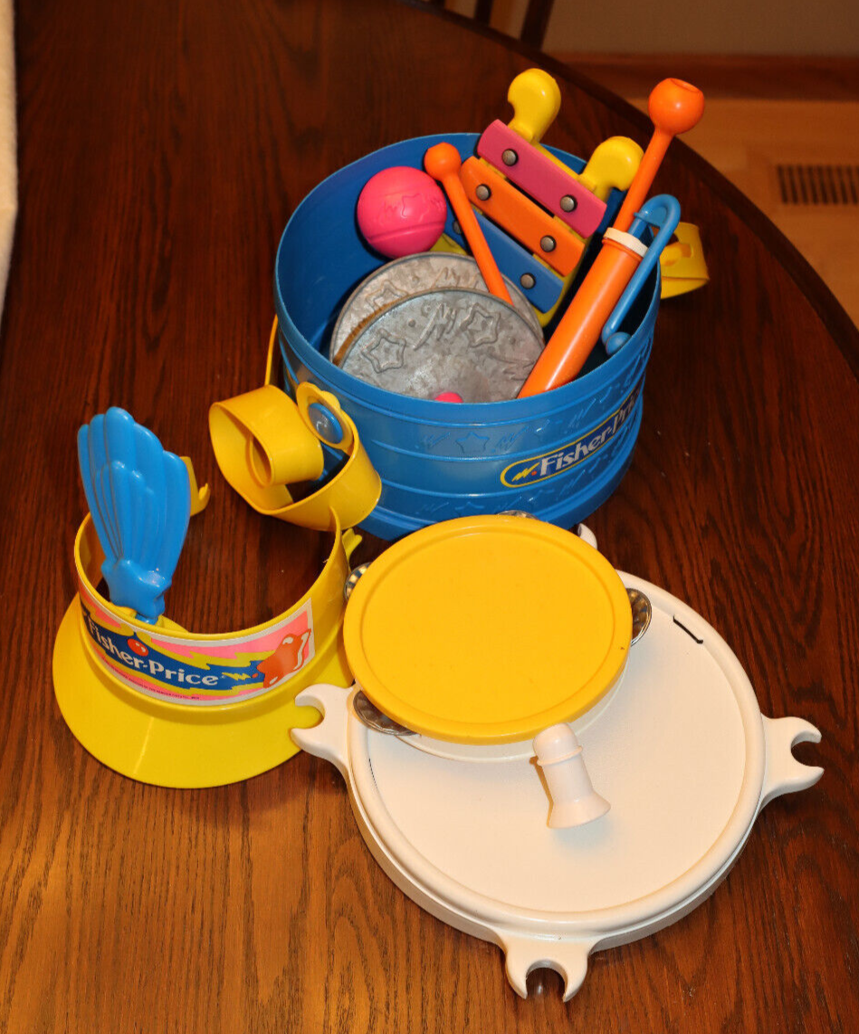 Vintage Fisher Price Marching Band ORIGINAL 1988 All Pieces Xylophone