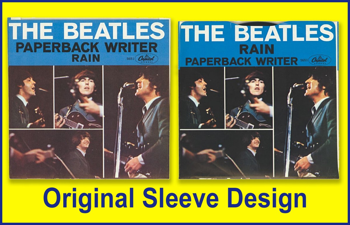The Beatles- Paperback Writer b/w Rain - 45 Pic Sleeve #3- No