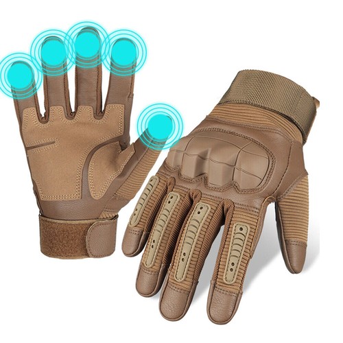 1Pair Army Military Tactical Gloves Touch Screen Full Finger For Hunting Camping - Picture 16 of 17