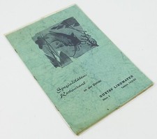 Vintage Menu GUSTAV LINDMAYER Restaurant Wien Austria 13.75  x 9.25  1970s