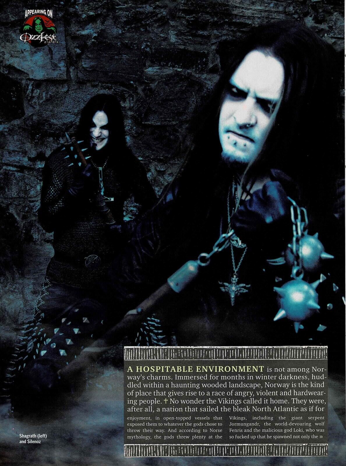 Shagrath & Silenoz of Dimmu Borgir - Music Print Ad Photo - 2004