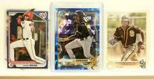 2021 Bowman Chrome Prospects Sapphire CJ Abrams #BCP-14 Padres Nationals
