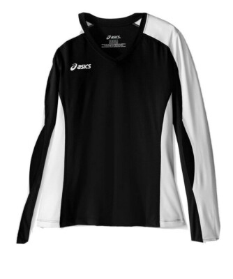 ASICS Unisex Childrens Roll Shot Performance Jersey, Black/White, Large