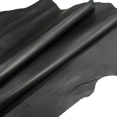 Premium Quality Lambskin Nappa Leather Hide 1.5 oz Black 6-7 Sq. Ft.