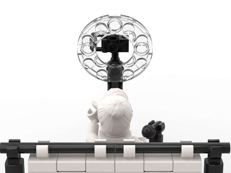 Custom Toy Ring Light & Backdrop Photo Studio Camera Mic Influencer eBay