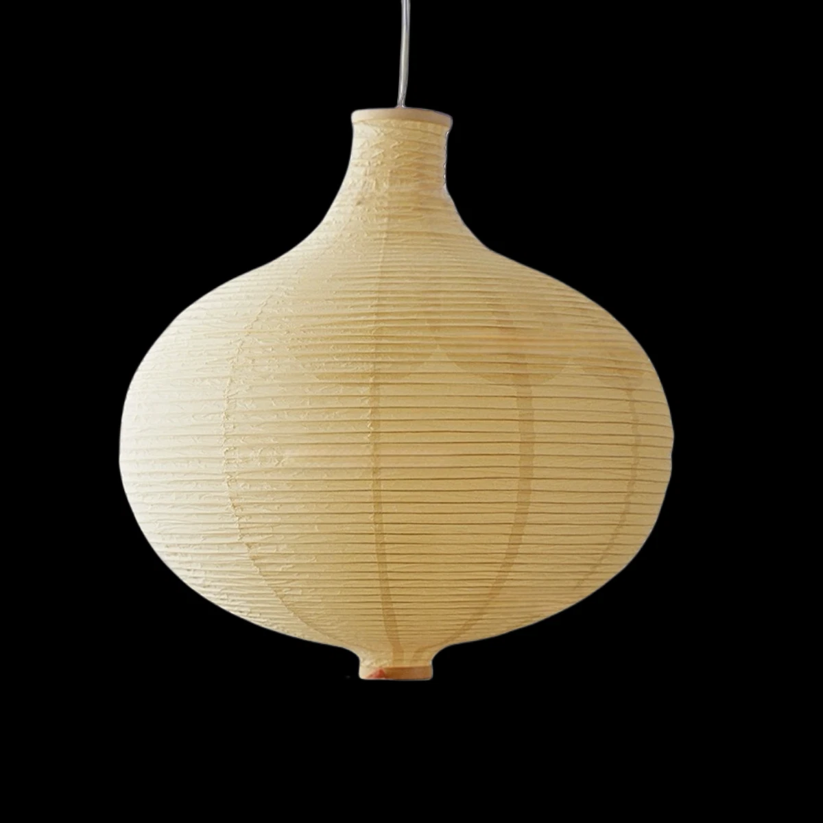 Japanese Ficus Noguchi Isamu Style Cotton Paper Light Akari Ceiling Lamp Pendant