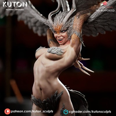 Serine, 3D printed model, Fan art sculpt, Figure Kit by Kuton Figurines