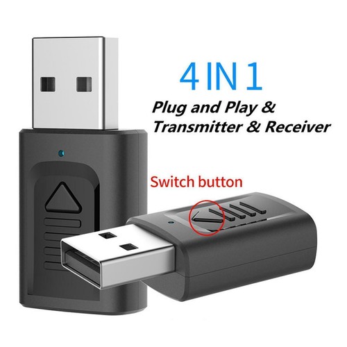 4in1 Bluetooth 5.0 transmitter and receiver 4 in 1 adapter for TV home sound\ - 第 2/12 張圖片