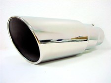 Universal Pick Up Truck 4 X 6 X18 Stainless Steel Exhaust Tip Turbo Diesel