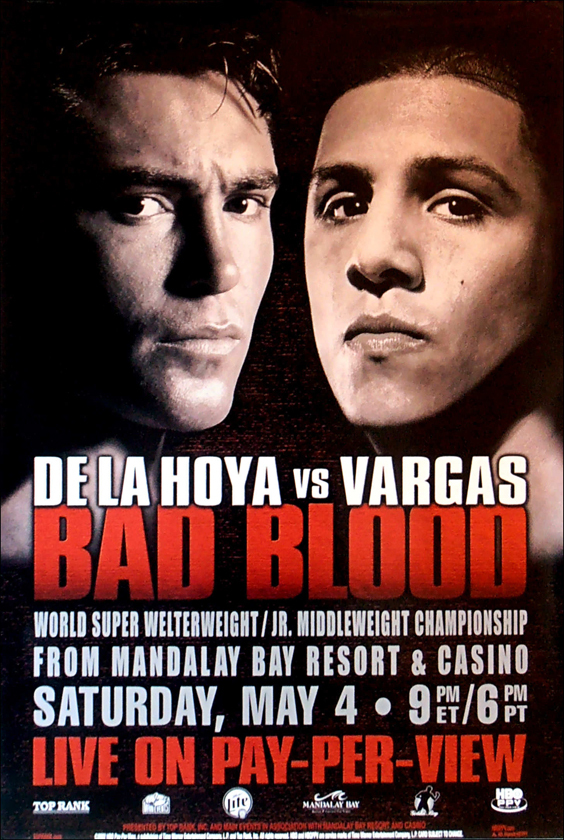 ボクシングポスター 　Gボーイ　オスカーデラホーヤVSフェルナンドバルガス Vintage Original Oscar de la Hoya vs. Fernando Vargas Boxing