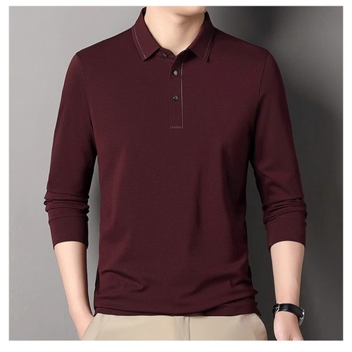 z)e)g)n)a Long sleeve T-shirt for men with lapel wool T-shirt for men - Picture 13 of 25