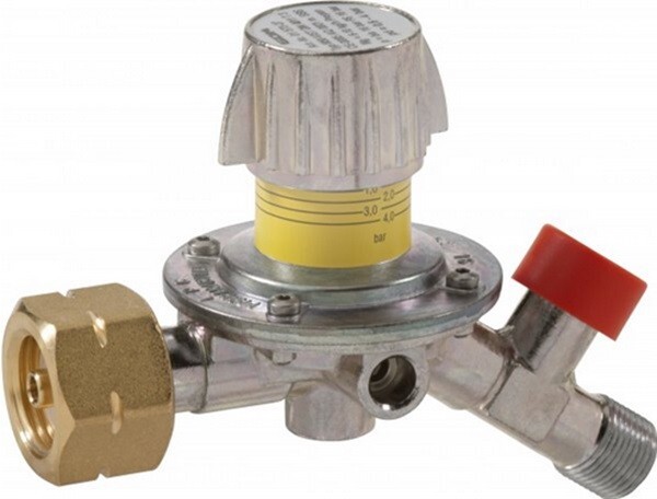 Gok Gasregler M50-V/SBS 6Kg/H 0,5-2Bar Komb.A X G3/8LH-KN-35-image