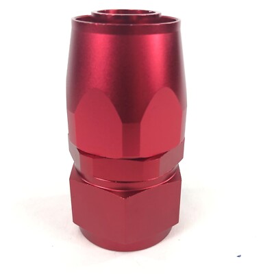-16AN Straight Swivel Seal Oil/Fuel/Gas Hose Line End Fitting Adapter Red