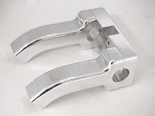 USA MADE POLISHED 4" RISE PULLBACK HANDLEBAR RISERS HARLEY DYNA SOFTAIL CHOPPER