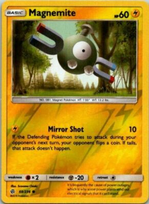 Magnemite 68/236 Cosmic Eclipse Reverse Holo Common Near Mint Pokemon DNA GAMES