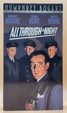 All Through the Night VHS 1942, 2000 Humphrey Bogart **Buy 2 Get 1 Free**