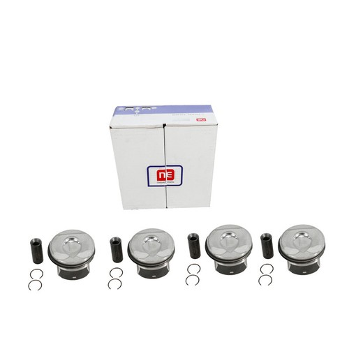 Kolben Set +0,50mm Übermaß Ø 77,50 mm für Peugeot Opel A16NHT EP6FDT 13003700392 - Bild 1 von 5