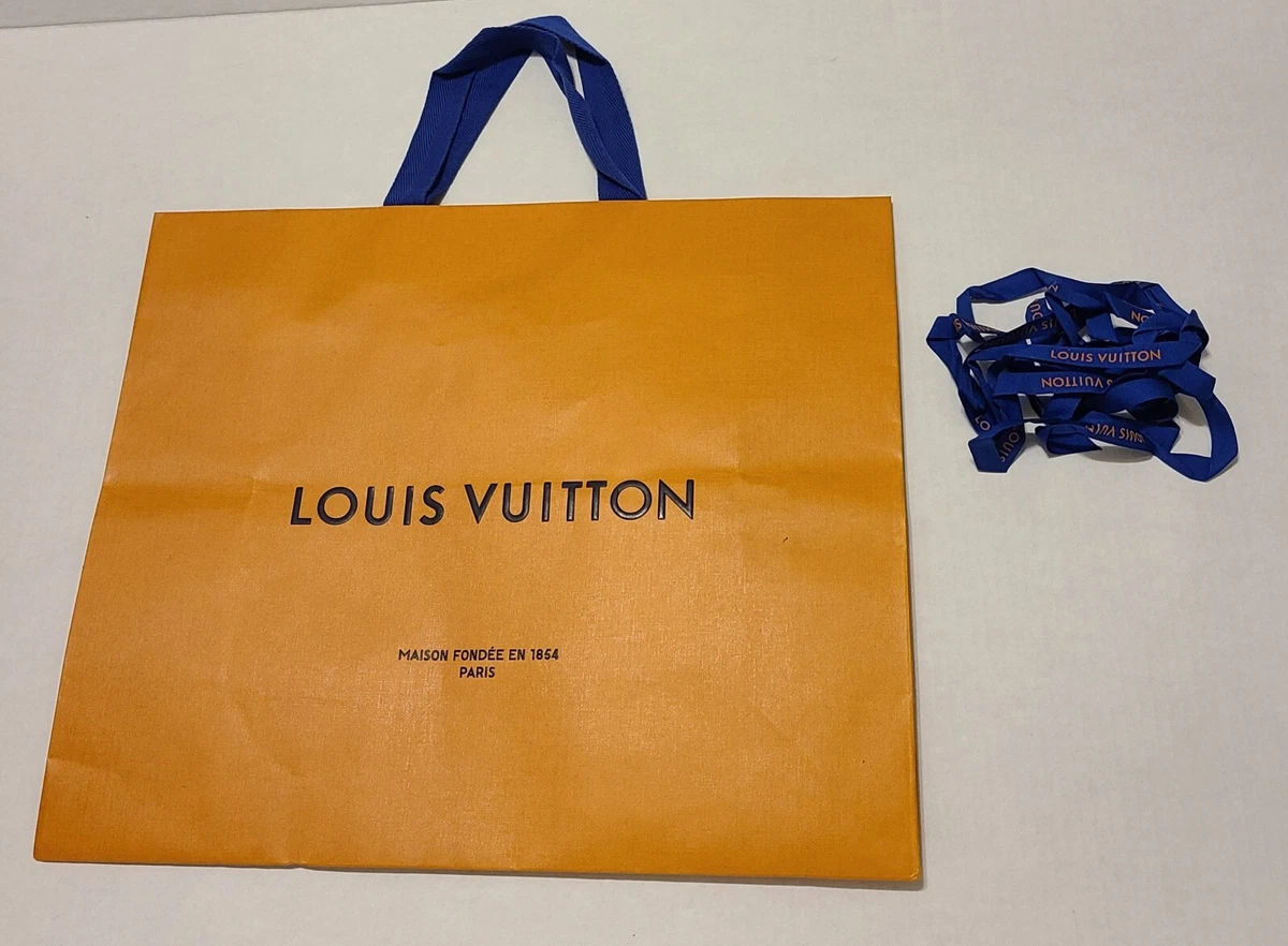 Louis Vuitton Paper Gift Shopping Bag with Ribbon