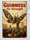 Guinness Beer Metal Sign - Guinness For Strength Retro Vintage Irish Stout