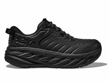 Tenis Hoka One One BONDI SR WIDE Triple Negro Resistente al Agua Zapatos para Hombres