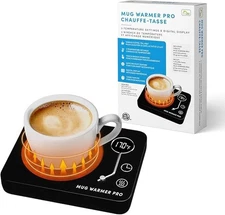 Home Spirit Mug Warmer Pro with Digital Display, 3 Heat Settings, Auto Shutoff