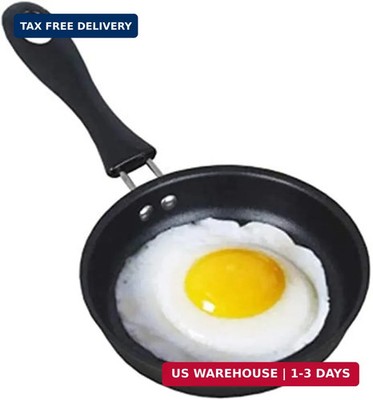 One Egg Frying Pan, Mini Induction Frying Eggs Pan, 4.7'' Single Egg Durable Smal