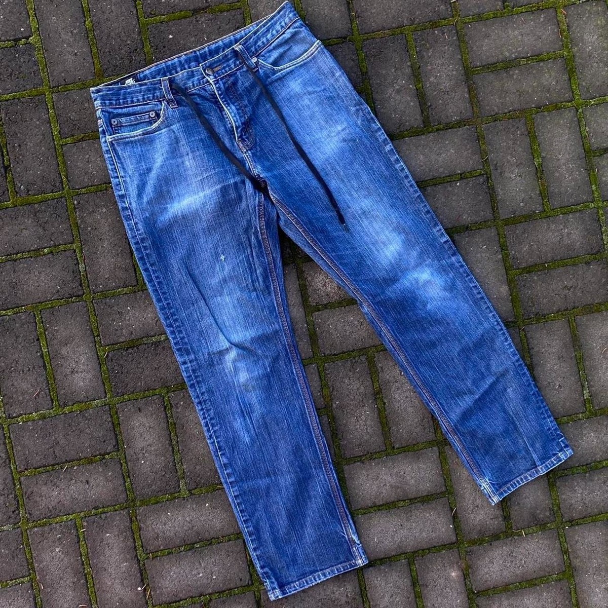 Nike Paul Rodriguez Skateboarding Blue Jeans 34×31 Dri Fit