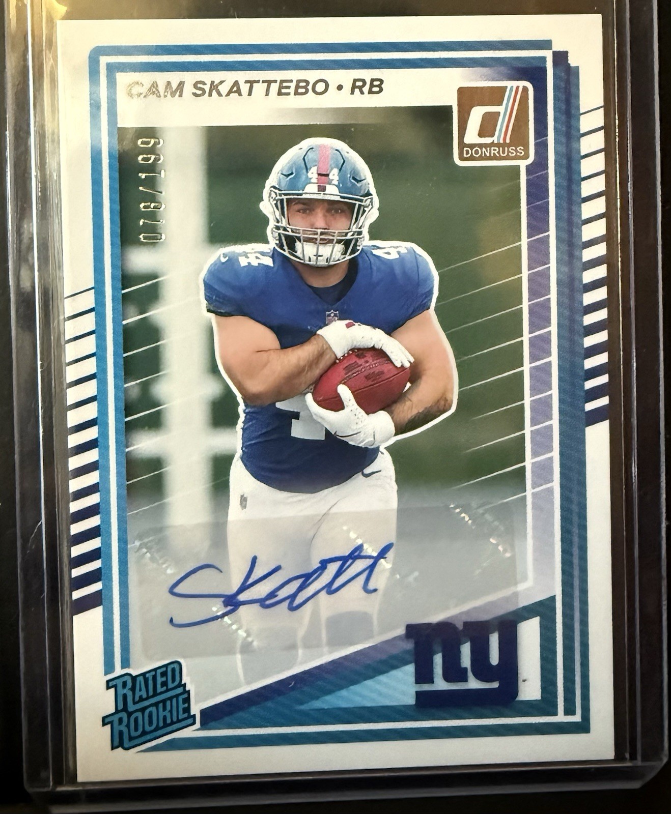 2025 Panini Donruss - Rated Rookie Cam Skattebo #302 Autographs /199 (AU, RC)