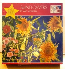 SUNFLOWERS By Mary Weinstein 550 Piece Jigsaw Puzzle 18" X 24"