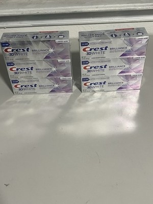 Crest 3D White Brilliance Toothpaste  Bright Mint 4.3 Oz Whitening 2 packs of 3