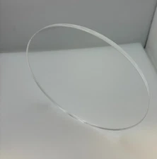 CLEAR Acrylic Plexiglass 1/8" Plastic Sheet Circle **YOU PICK DIAMETER**