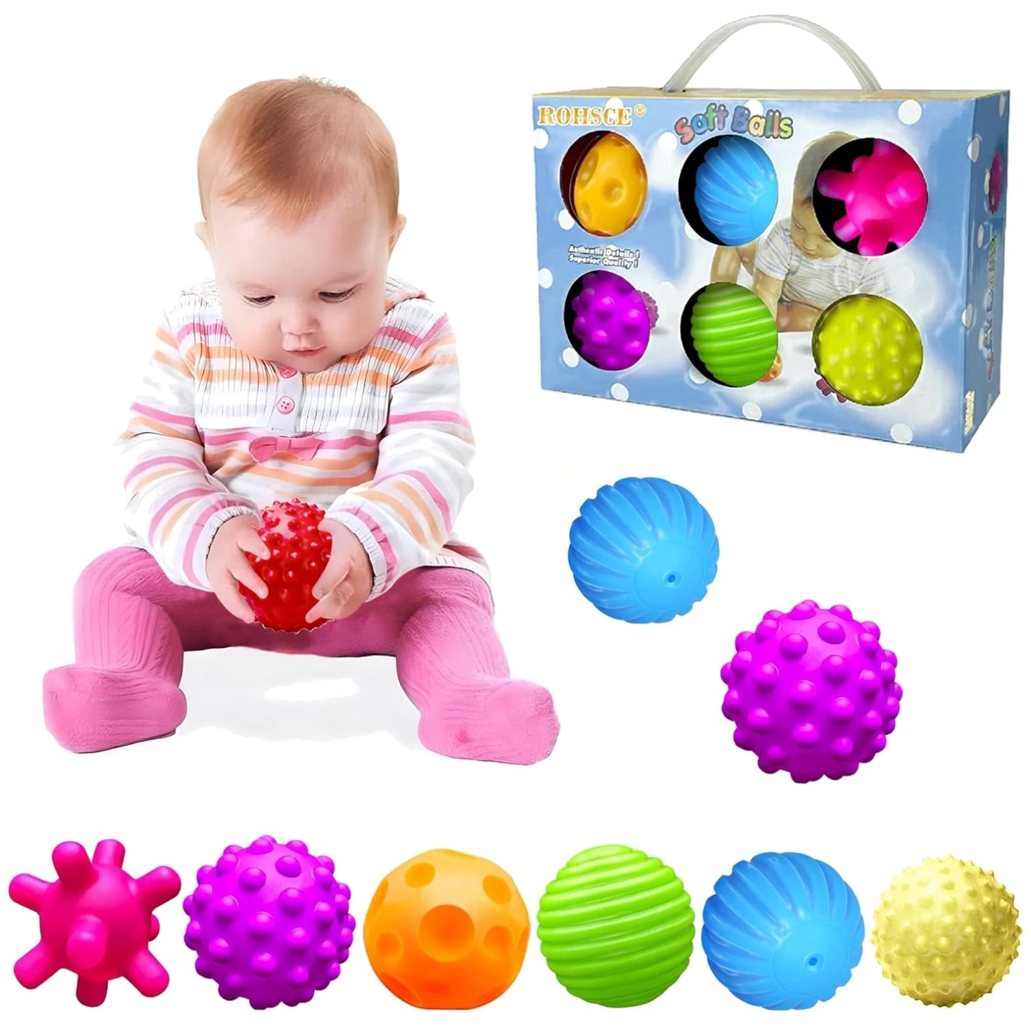 Baby Sensory Play Balls, Safe Non-Toxic Material