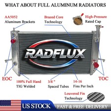 Aluminum Radiator For 1996-2005 Chevrolet Astro Gmc Safari Sl Sle Slt Slx V6 At
