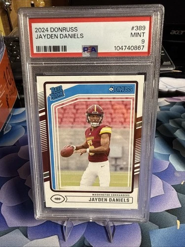 2024 Panini Donruss - Rated Rookie Jayden Daniels #389 (RC) PSA9
