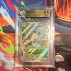 Pokemon 2025 Meowth Illustration Rare Full Art Holo 106/094 Beckett 9.5
