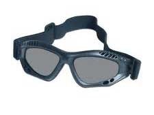 Softair Glasses AIR COMMANDO Mil-tec BLACK Smoke