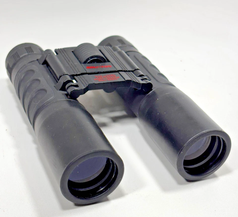 Vintage Brunton 12X25 Compact Small Black Binoculars Made In Japan - Image 4 of 4