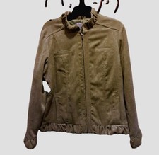 Chico's Kellian Jacket, Women Sz 12 Large, green floral Corduroy Modern NWT 89