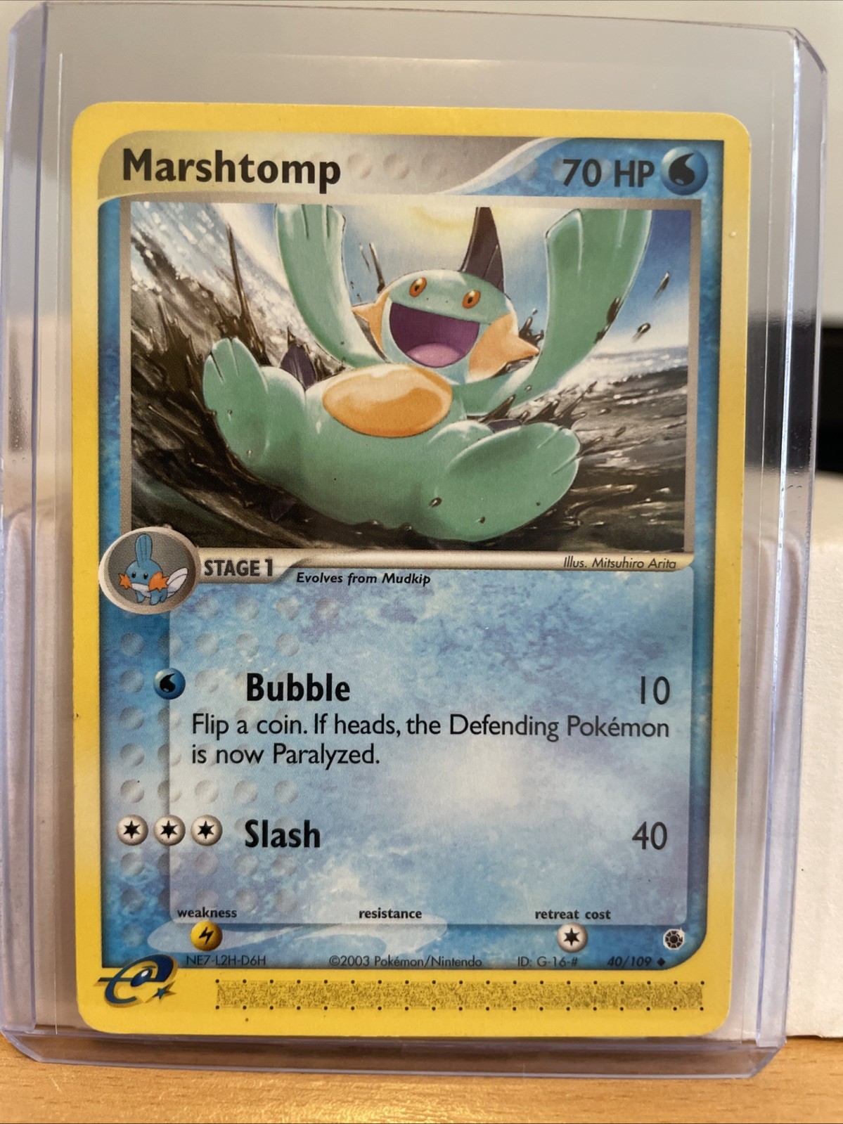 Pokemon Ruby and Sapphire #40/109 Marshtomp!! NM-MT