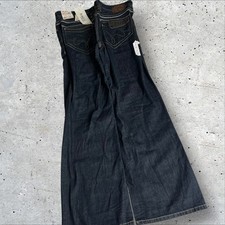 Grail NWT ECKO UNLTD Wide Leg Baggy Denim Jeans Embroidered Pockets Size 36