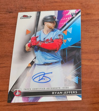 Ryan Jeffers RC rookie card auto autograph 2021 Topps Finest FA-RJ. rookie card picture