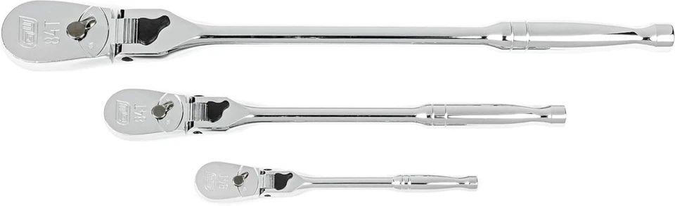 1/4", 3/8", 1/2" Drive Teardrop Ratchet Set - Image 3 of 4