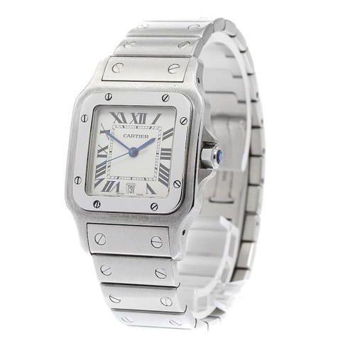CARTIER SANTOS GALBÉ LM W20060D6 29mm SS Beige #C2693