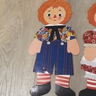 Vtg 1972 Raggedy Ann & Andy 16" Paper Doll Bulletin Hang Ups by Bobbs MerrillCo  — photo 2