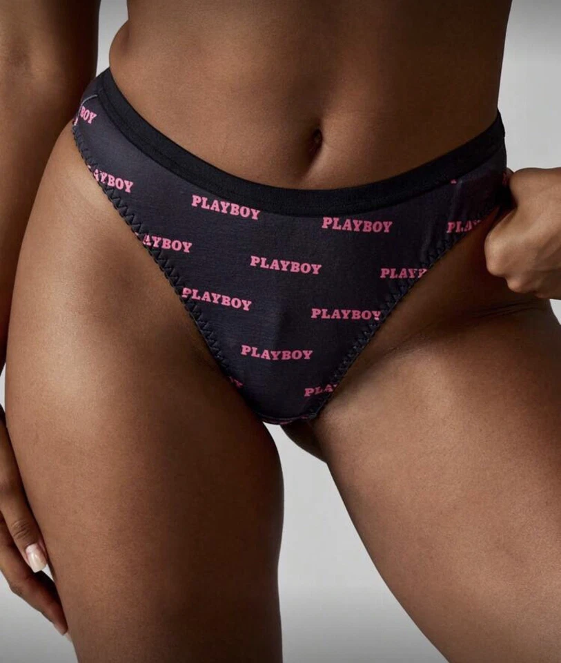 ¡¡¡Nuevo!!! Conjunto de braguitas Playboy Bunny ropa interior y sujetador mediano logotipo Playboy Foto 3 de 4