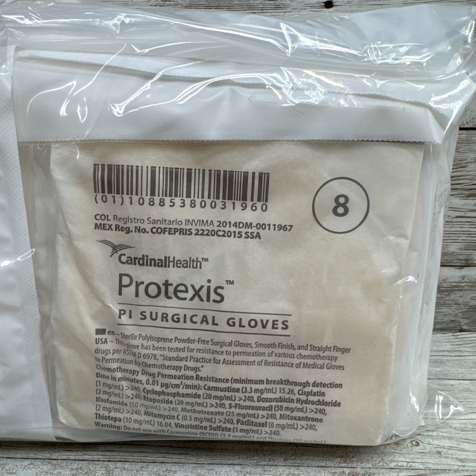 Protexis PI Surgical Gloves Cardinal Health Sterile *12 Pair* Size: 8 Exp: 4/26+