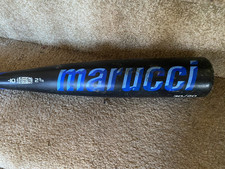 BLACK/BLUE MARUCCI F5 BASEBALL BAT 2 3/4 BARREL 30/20