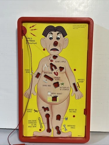 Vintage Operation Game 1965 Milton Bradley No Box No Parts Playing Board Works