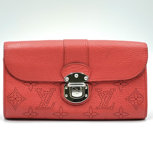 LB134258 LOUIS VUITTON Portefeuil Iris Mahina Corail Bi-fold Long Wallet 