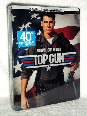 Top Gun (4K/Blu-ray, 2026 STEELBOOK) Tom Cruise Anthony Edwards aerial dogfights